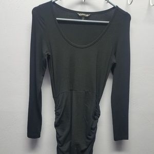Long sleeve black dress